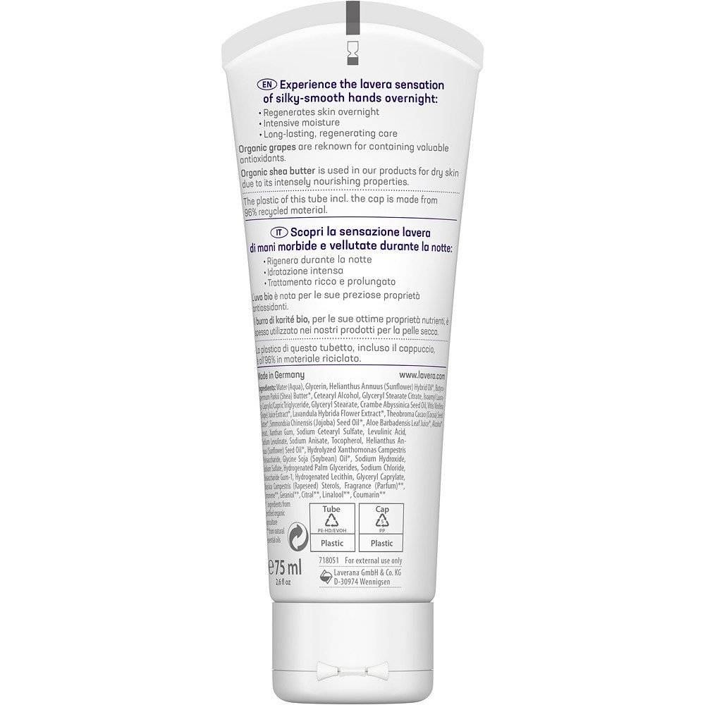 Crema si masca de maini pentru noapte Lavera, 75ml