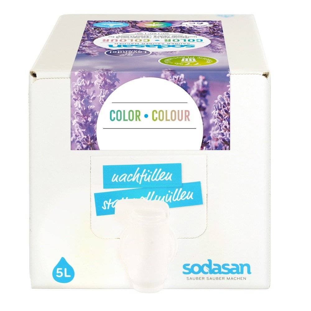 Detergent lichid pentru rufe colorate cu lavanda Sodasan, 5L