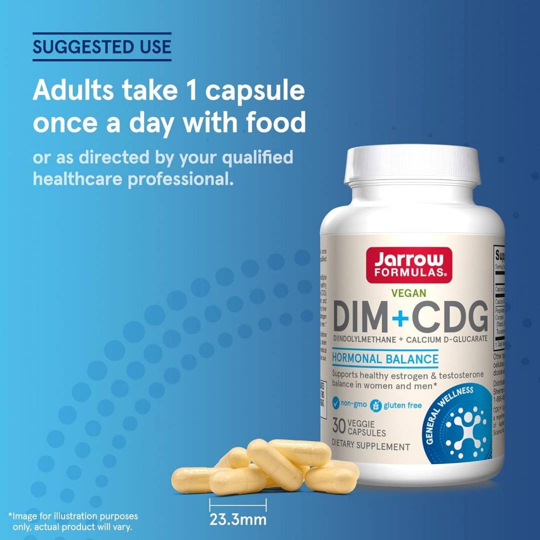 DIM + Calcium D-Glucarate, 30 capsule, Jarrow Formulas