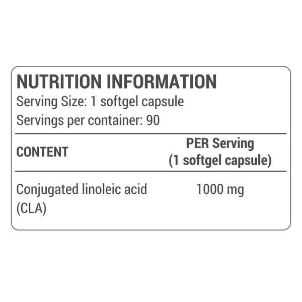 Acid Linoleic Conjugat pentru Slabit, CLA 1000 mg, 90 Softgels, Dorian Yates Nutrition 