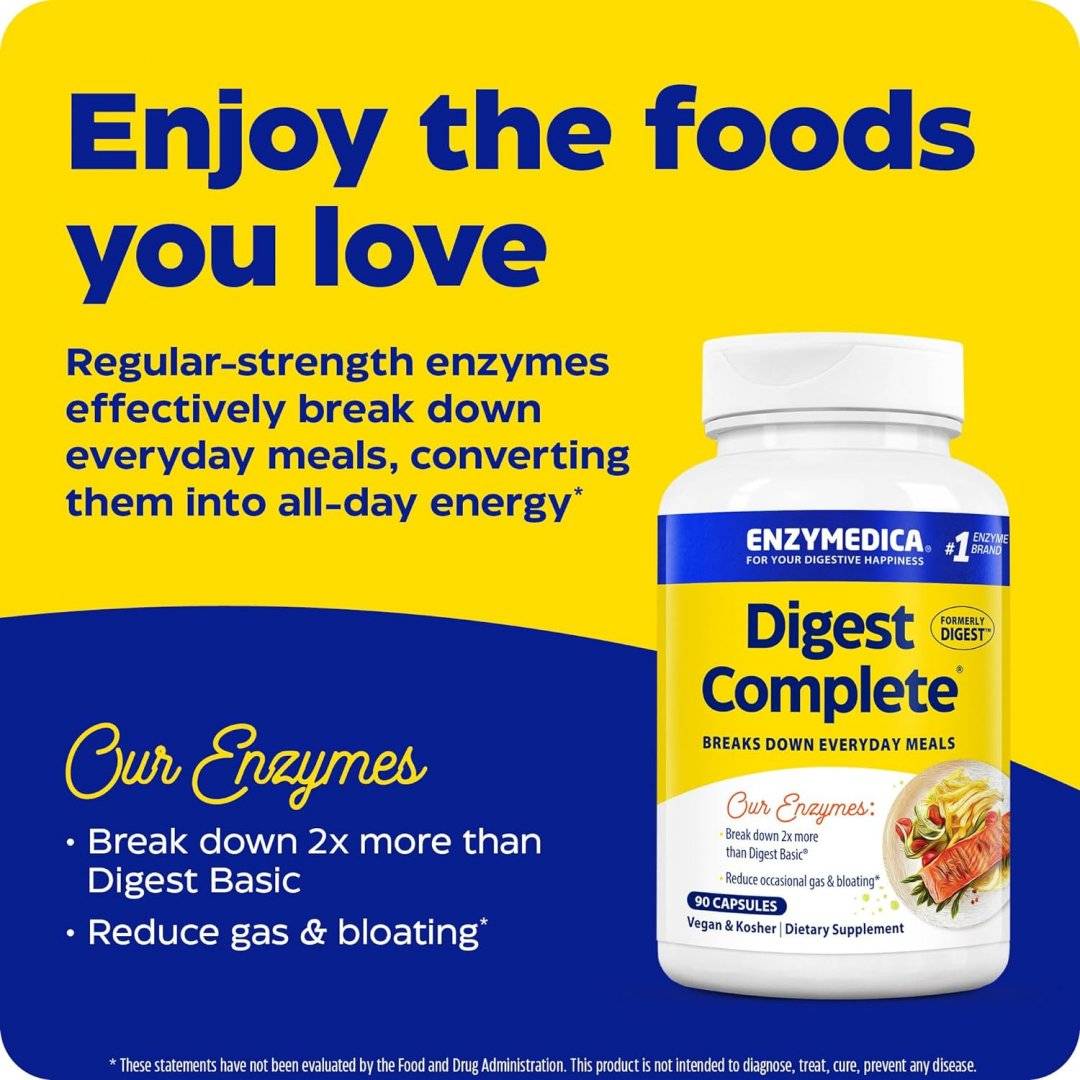 Enzime Digestive Digest Complete 90 capsule, Enzymedica