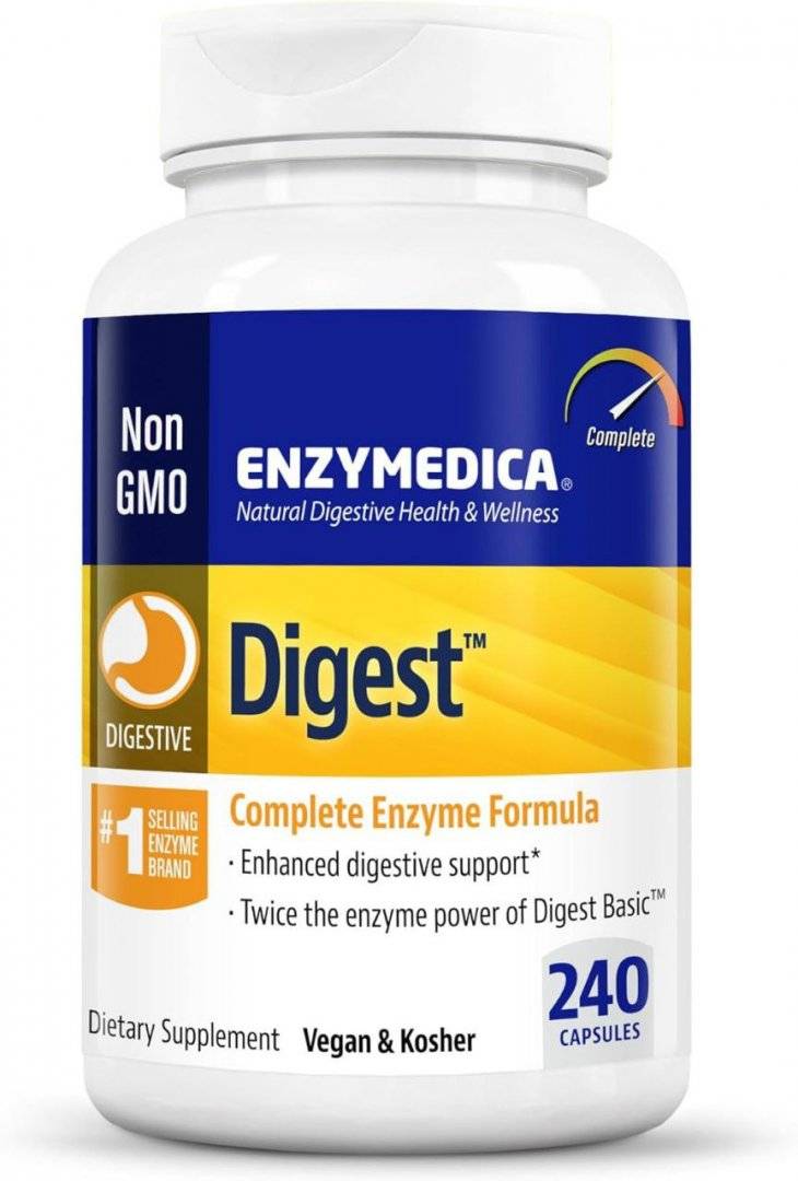 Enzime Digestive Digest Complete Enzyme Formula, 240 capsule, Enzymedica