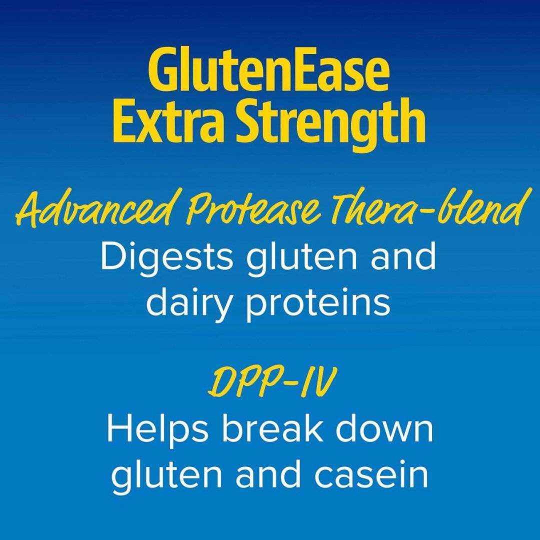 Enzime Digestive Gluten si Caseina, GlutenEase Extra Strength, 60 cps, Enzymedica