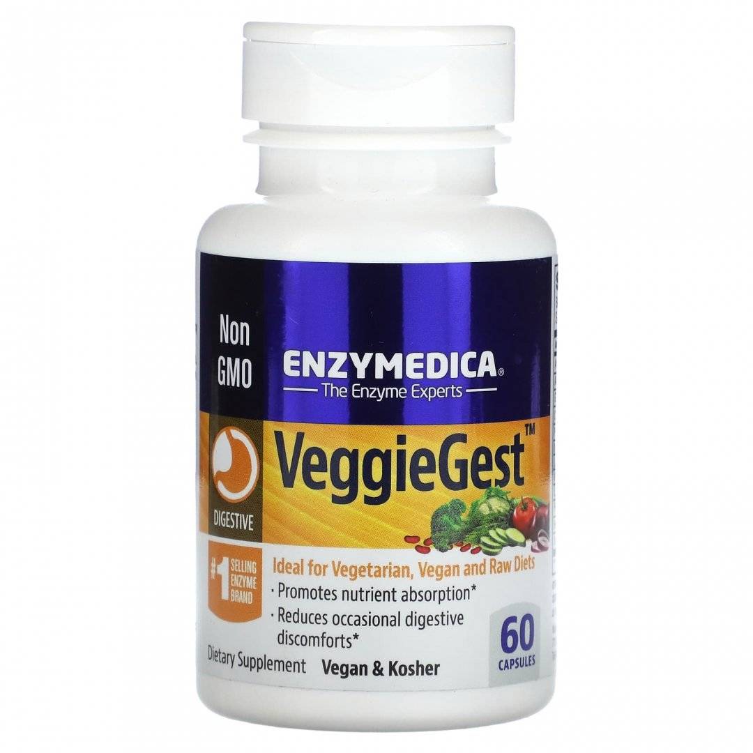 Enzime Vegetale VeggieGest, 60 capsule, Enzymedica