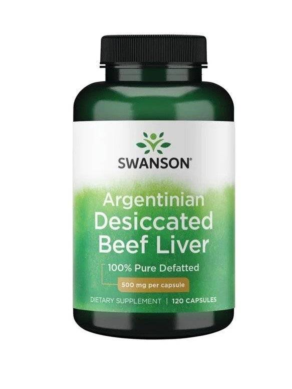 Ficat de Vita Argentiniana 500 mg 120 capsule Swanson