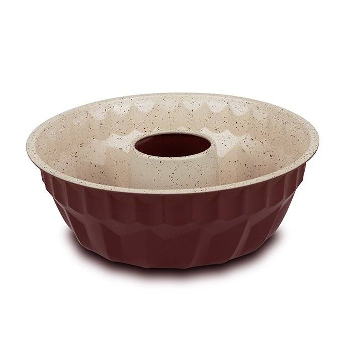 Forma de Copt Circulara pentru Chec cu Invelis Antiaderent de Granit, 27 cm, Terrestrial Nava