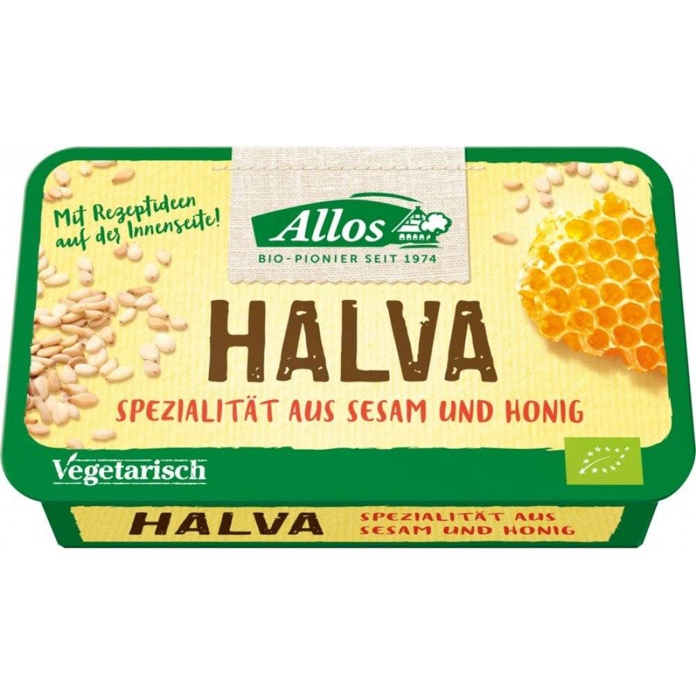 Halva cu miere bio Allos, 75g