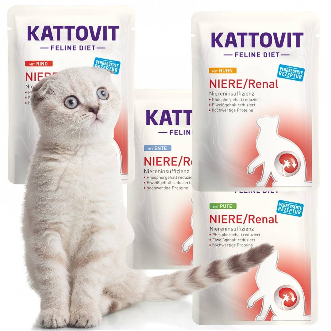 Kattovit Renal 85g - Hrana Umeda pentru Pisici cu Afectiuni Renale