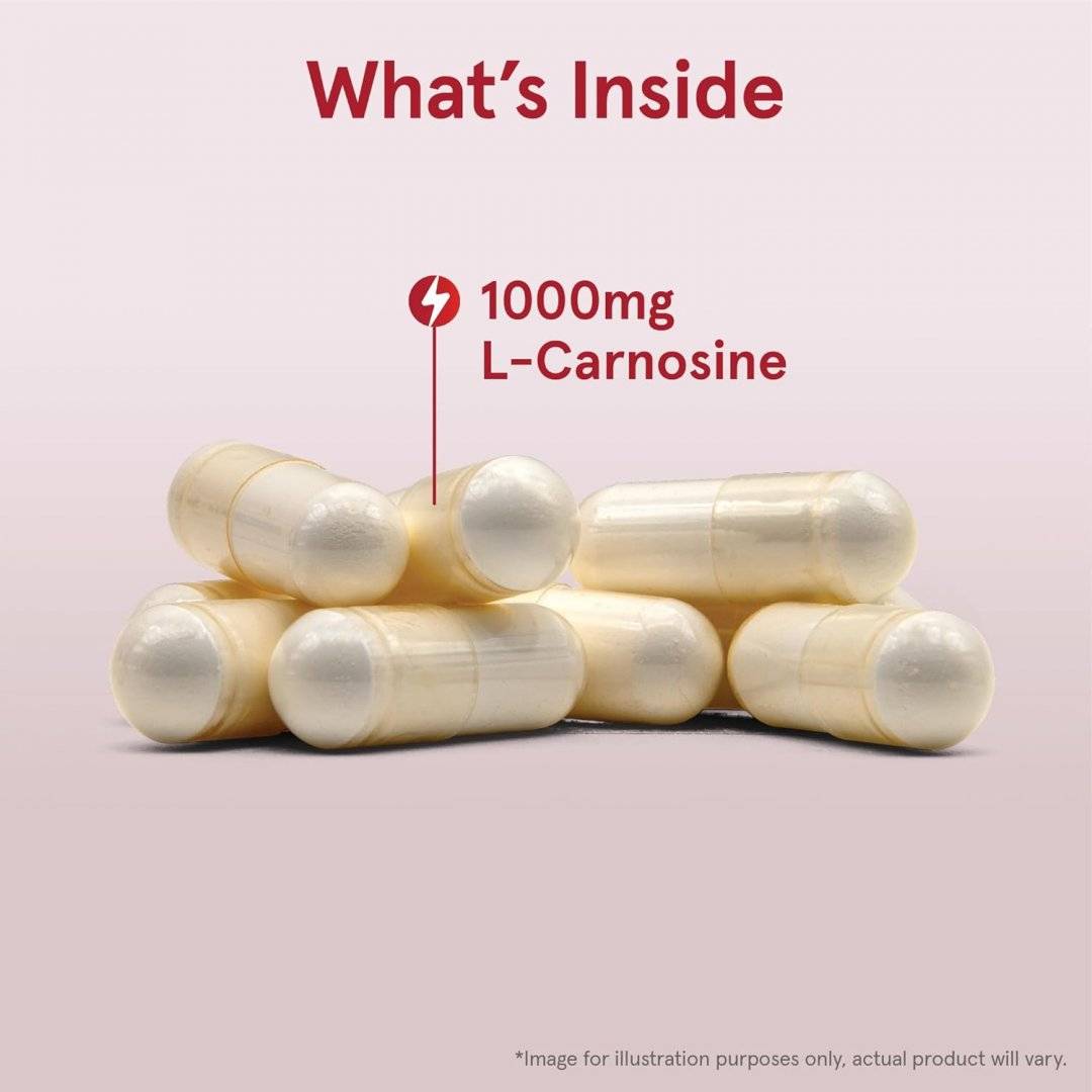 L-Carnosina, Protectie Glicatie, L-Carnosine, 90 capsule, Jarrow Formulas