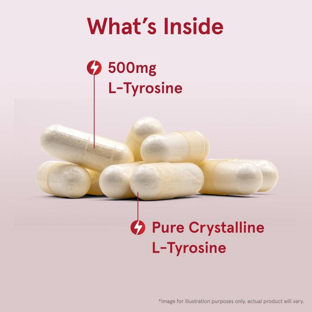 L-Tirozina, L-Tyrosine, 500 mg, 100 capsule, Jarrow Formulas