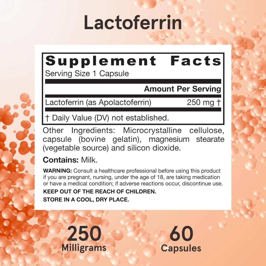 Lactoferrin 250mg, 60 capsule, Jarrow Formulas