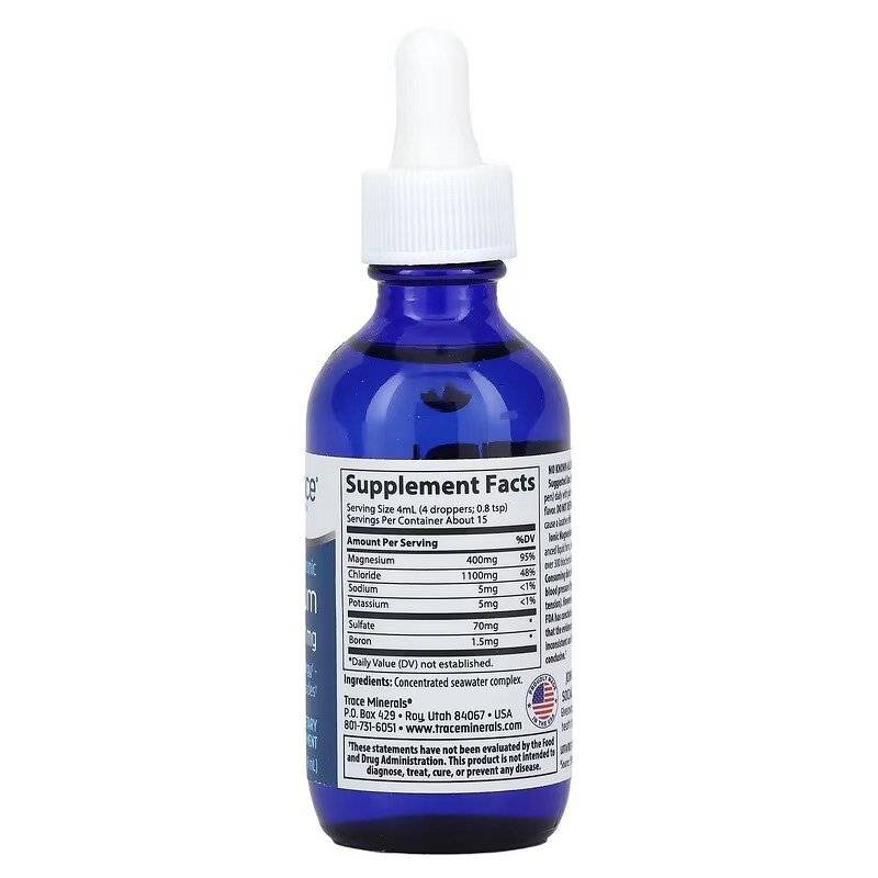 Magneziu Ionic 400 mg plus OligoMinerale Ionice, 59 ml, Trace Minerals