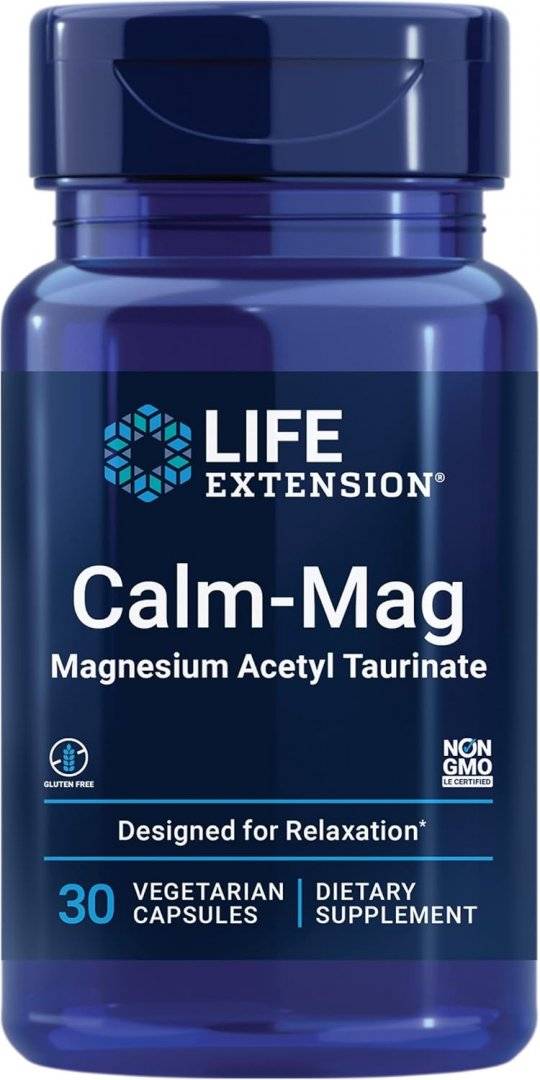 Magneziu Taurat, Calm-Mag, 30 vcaps, Life Extension
