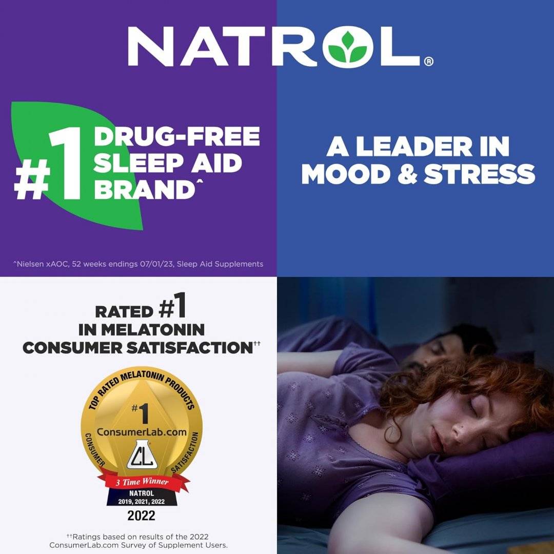 Melatonina pentru Copii cu Dizolvare Rapida, 1 mg, 30 comprimate, Aroma Capsuni, Natrol