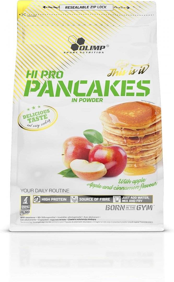 Mix Clatite Proteice Hi Pro Pancakes, Apple & Cinnamon - 900g