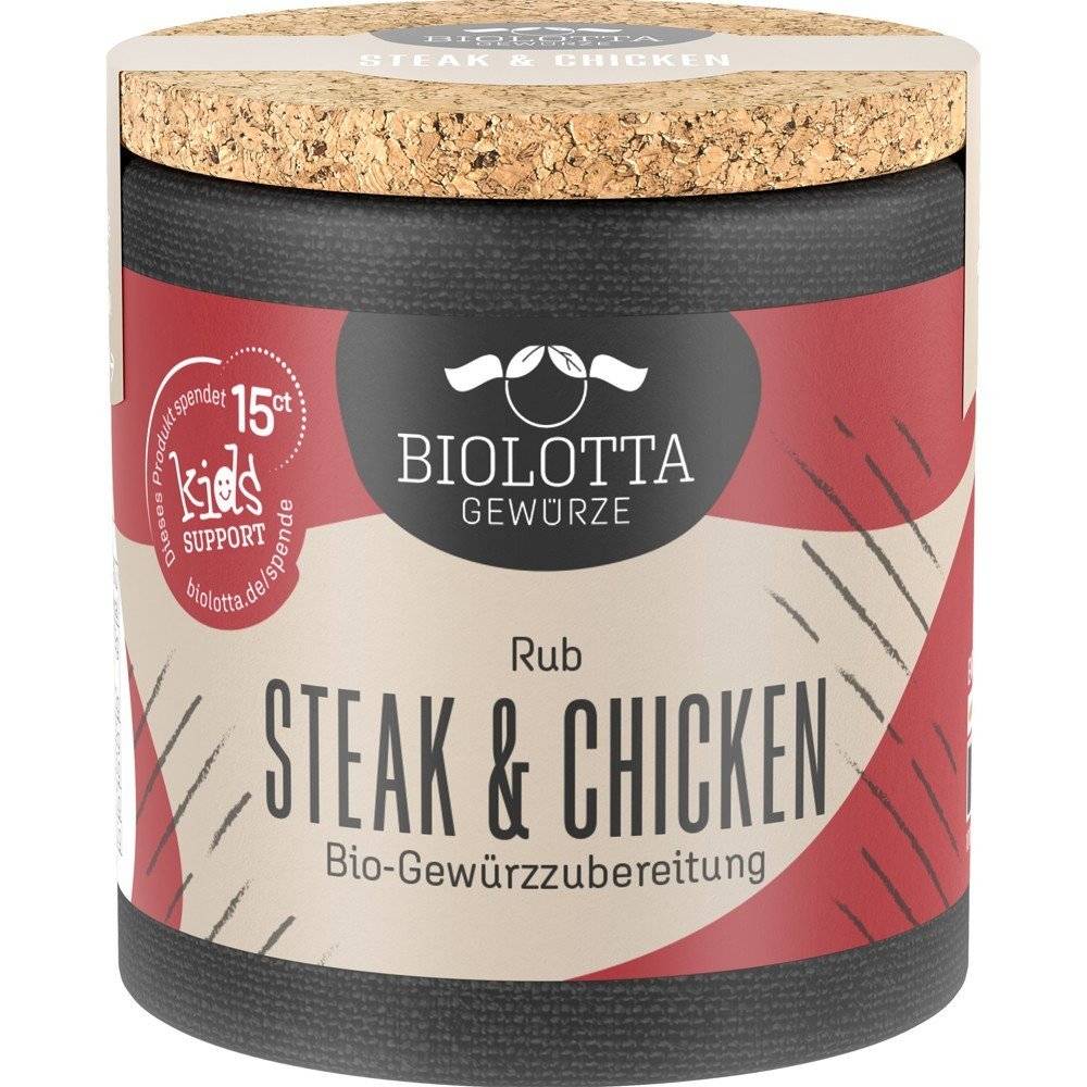 Mix de condimente pentru steak si pui bio BioLotta, 50g