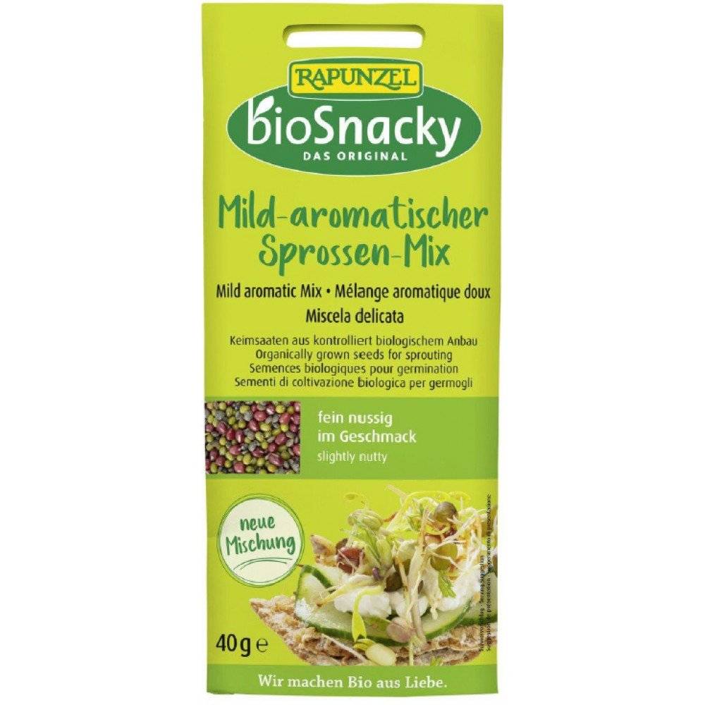 Mix de Seminte Aromate pentru Germinat BIO BioSnacky Rapunzel, 40g