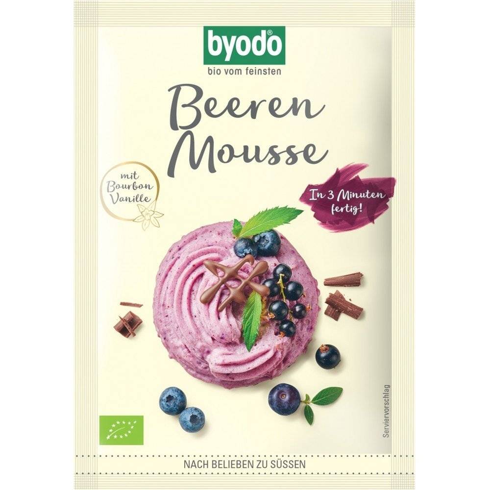 Mix pentru mousse cu fructe de padure, fara gluten bio Byodo, 30g