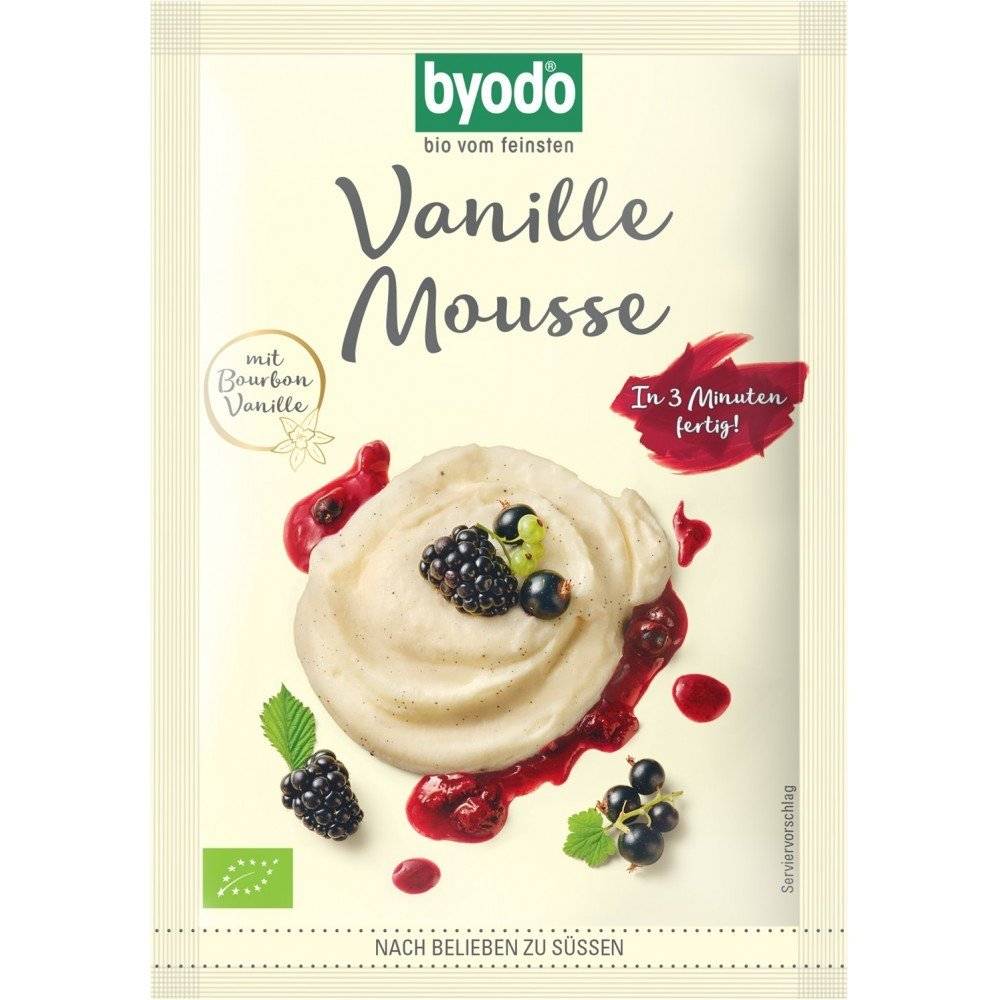 Mix pentru mousse de vanilie, fara gluten bio Byodo, 36g