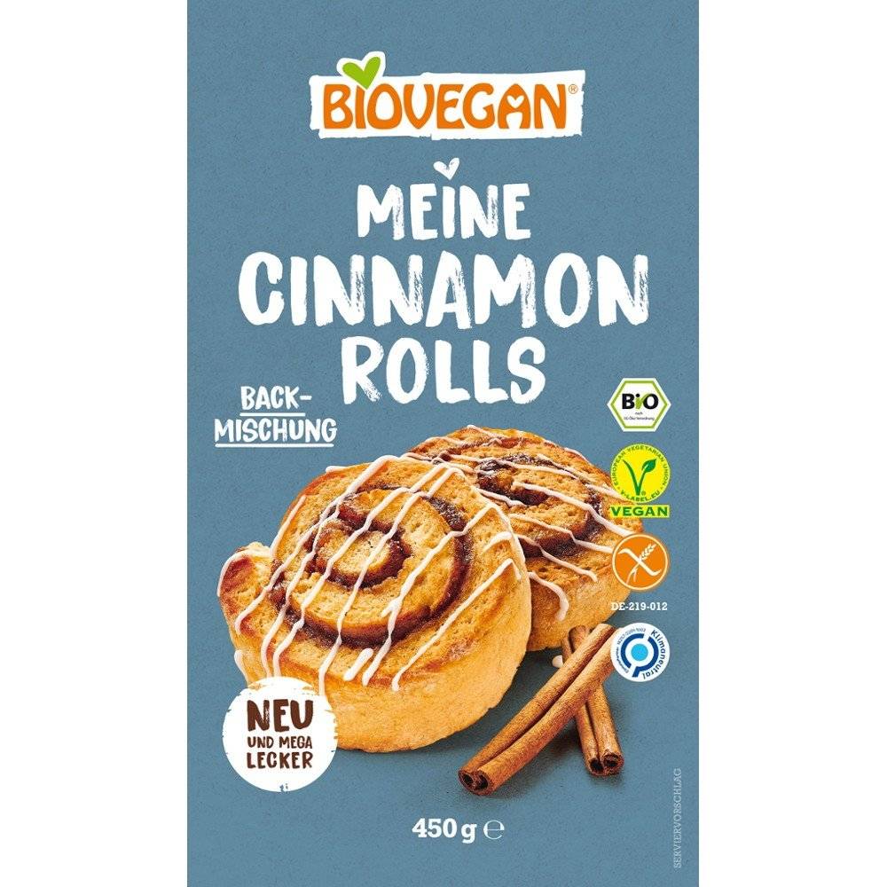 Mix pentru rulouri cu scortisoara,fara gluten bio Biovegan, 450g