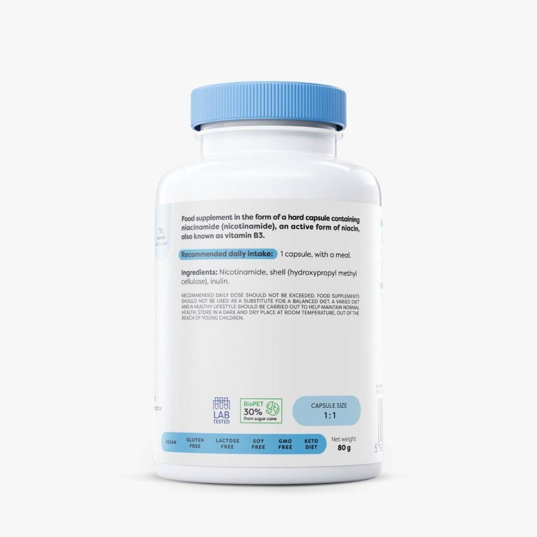 Niacinamida Vitamina B3, 500 mg, 120 capsule, Osavi