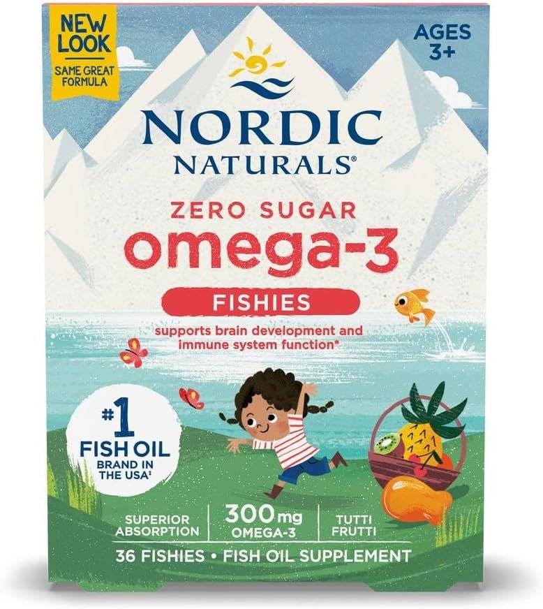 Omega 3 pentru Copii, 300 mg, 36 Pestisori Gumati, Nordic Naturals