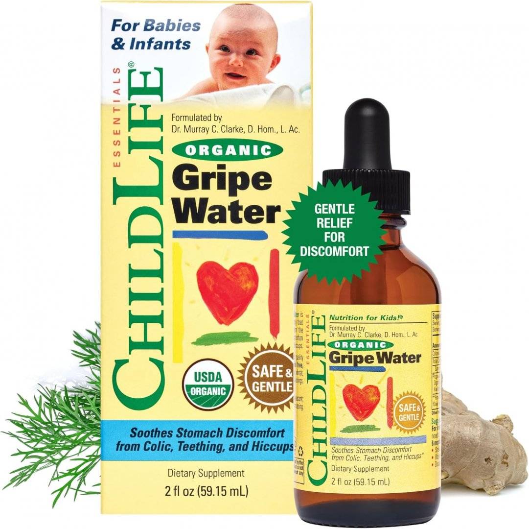 Organic Gripe Water Impotriva Colicilor, 59 ml, Child Life 