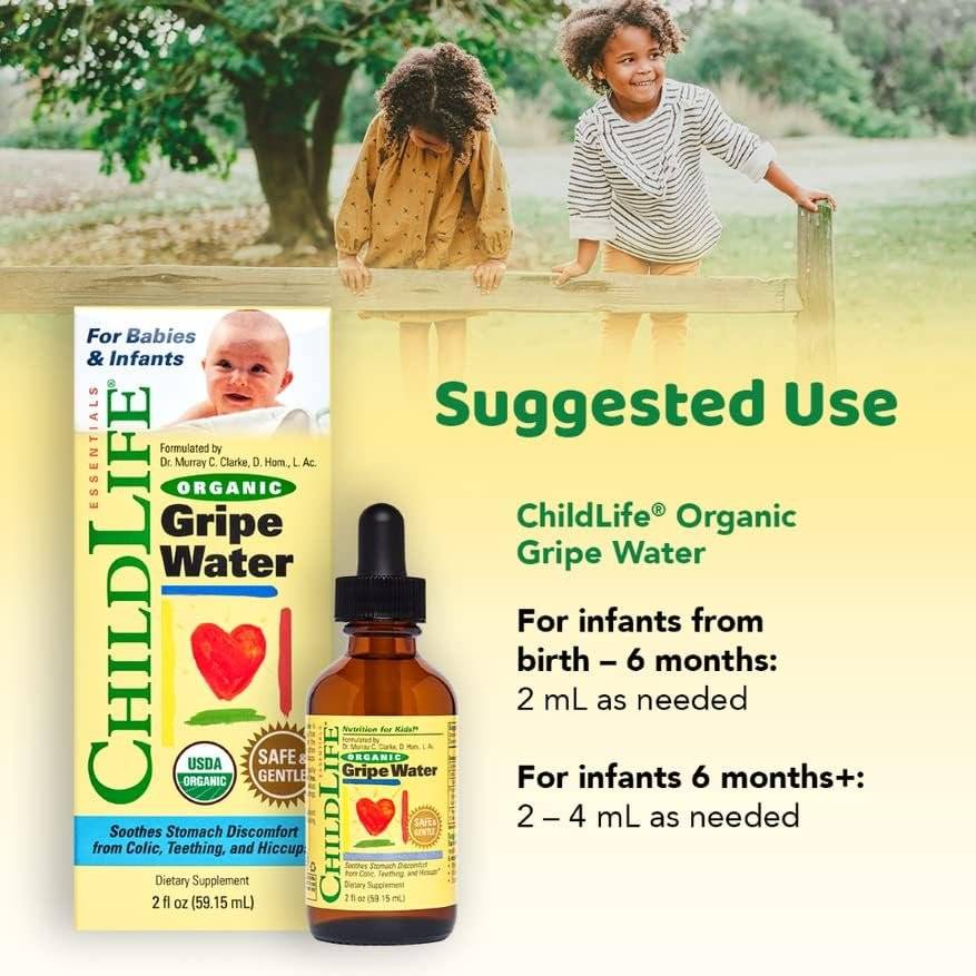 Organic Gripe Water Impotriva Colicilor, 59 ml, Child Life 