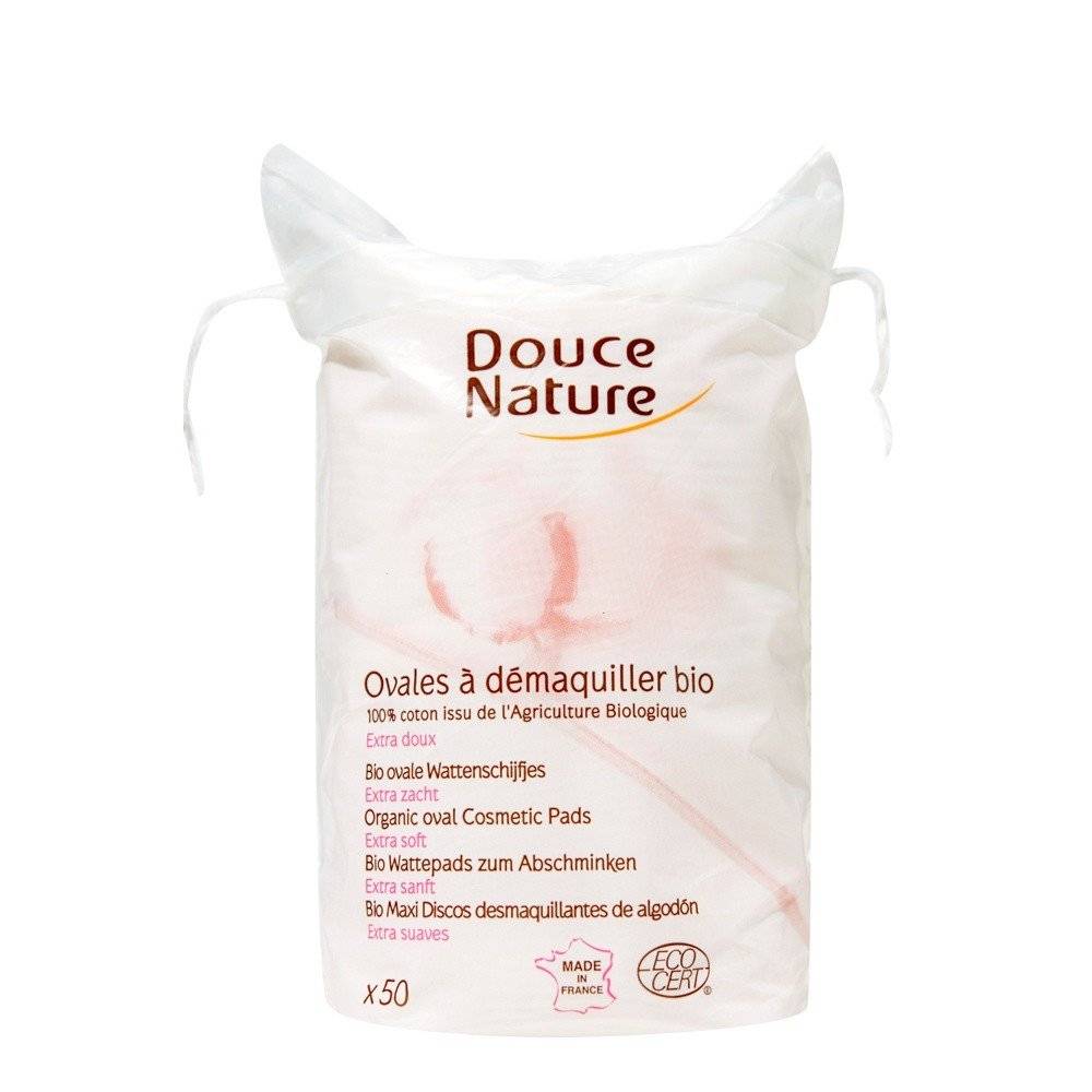 Dischete demachiante ovale din bumbac organic 50buc