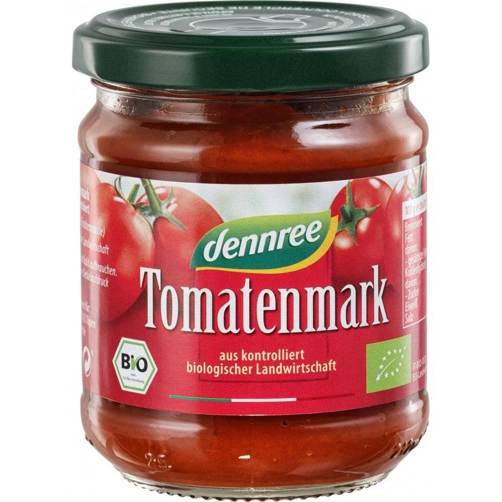 Pasta de tomate 22% substanta uscata bio Dennree, 200g