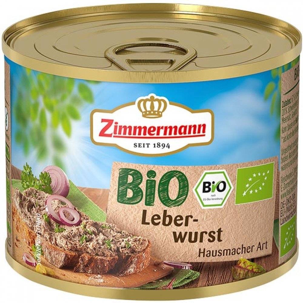 Pate de ficat fara gluten bio Zimmermann, 200g