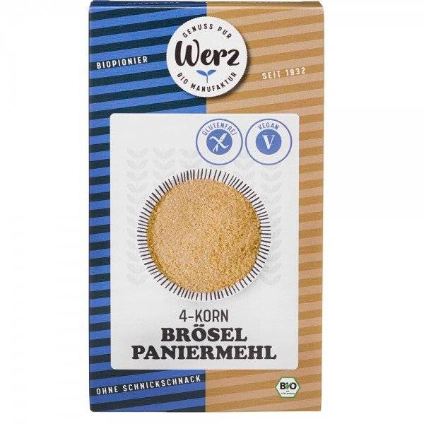 Pesmet din 4 cereale, fara gluten bio Werz, 200g