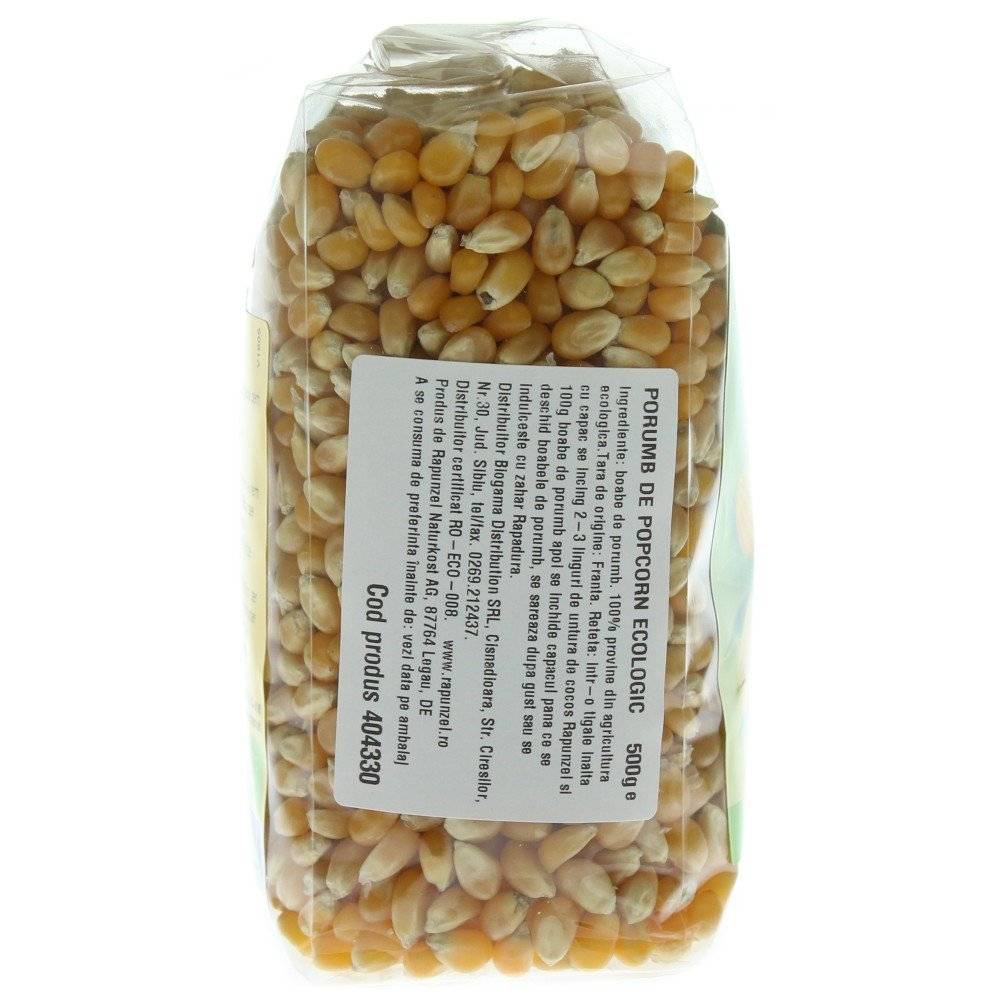 Porumb pentru popcorn bio Rapunzel, 500g 