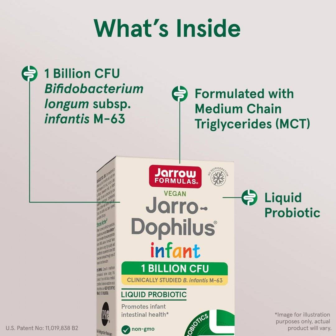 Probiotic Copii, Jarro-Dophilus Infant Liquid Probiotic 1 miliard, 15 ml, Jarrow Formulas