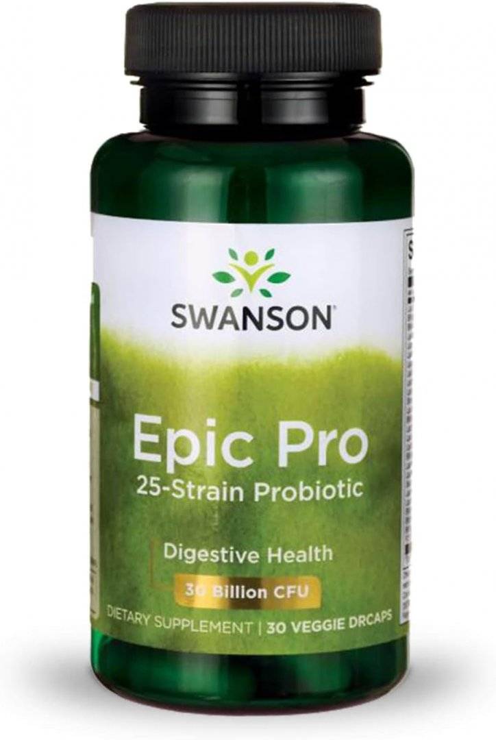 Probiotic Epic Pro 25 Tulpini Bacteriene, 30 miliarde CFU, 30 capsule, Swanson
