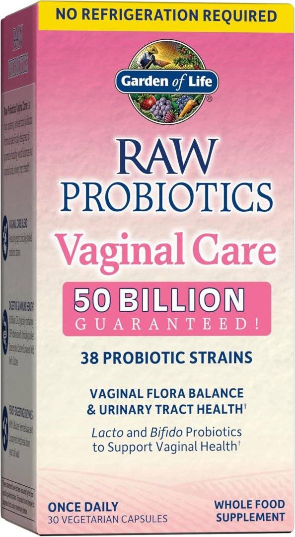 Probiotice pentru Sanatatea Vaginala, 50 miliarde, 38 tulpini, 30 vcaps, Garden of Life