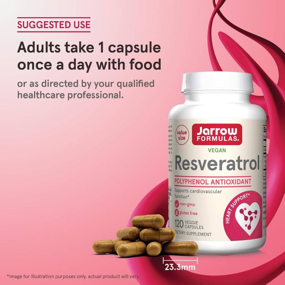 Resveratrol, 100mg, 120 capsule, Jarrow Formulas