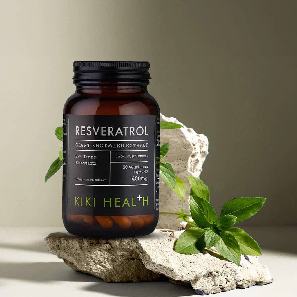 Resveratrol Premium 400 mg, 98% TransResveratrol, 60 capsule, Kiki Health