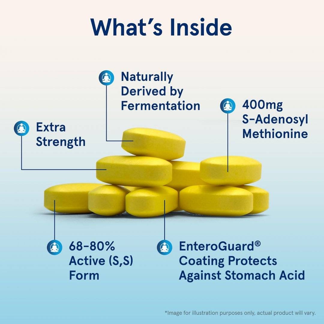 SAMe 400 (S-Adenozilmetionina) 400 miligrame, 30 capsule, Jarrow Formulas