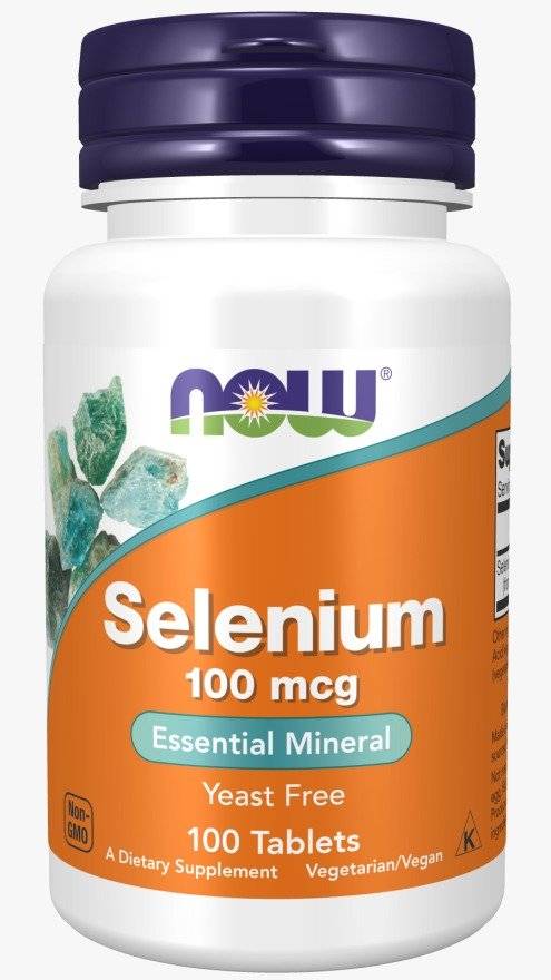 Seleniu, L Selenometionina, 100 mcg, 100 capsule, Now Foods