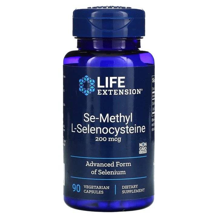 Seleniu, Se-Methyl L-Selenocysteine 200 mcg 90 caps, Life Extension  