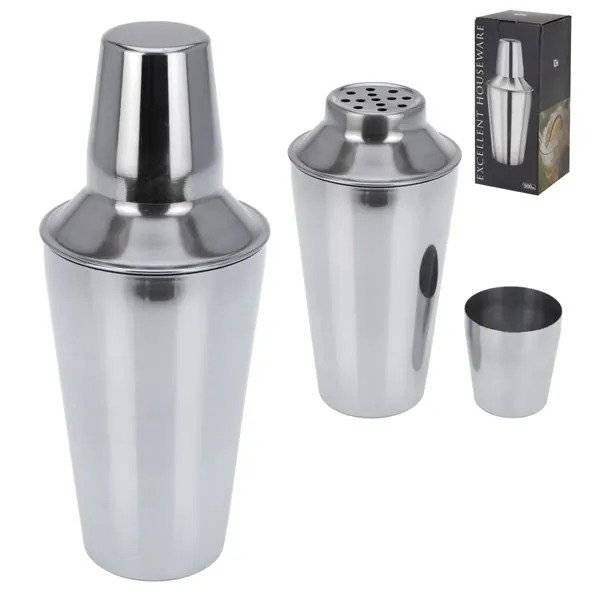 Shaker Inox pentru Cocktail-Proteina Pudra, 500 ml,  Barware Houseware