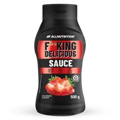 Sos Capsuni Fitking Delicious Sauce Strawberry, 500 grame, Allnutrition