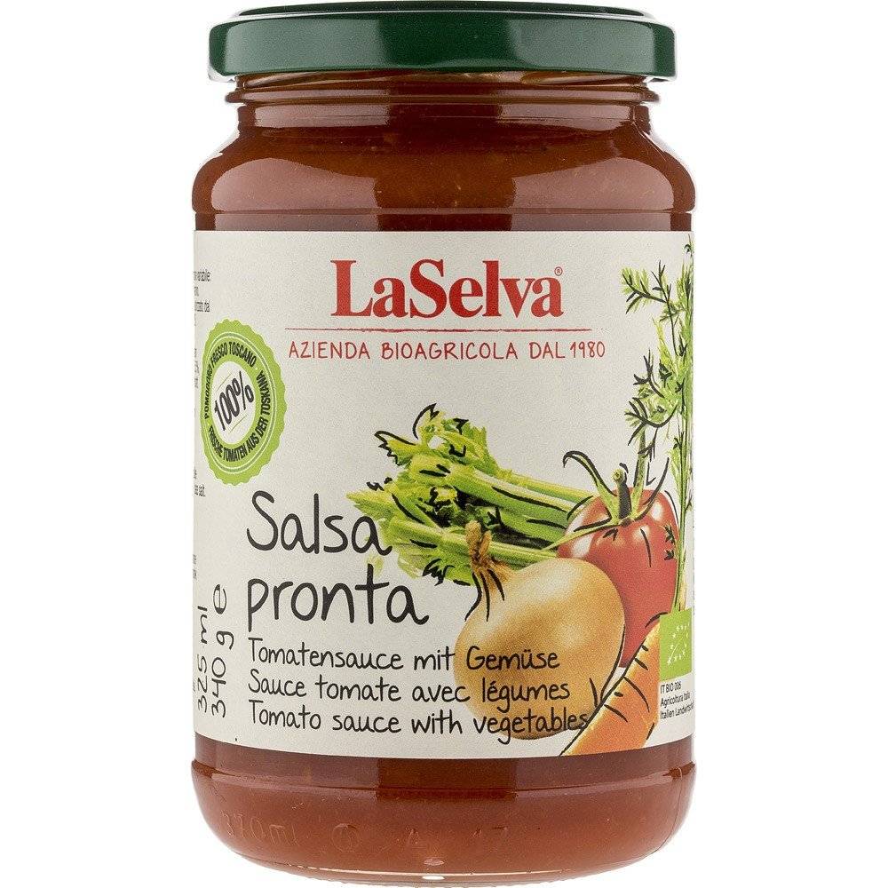 Sos rosii cu legume Salsa Pronta bio LaSelva, 340g