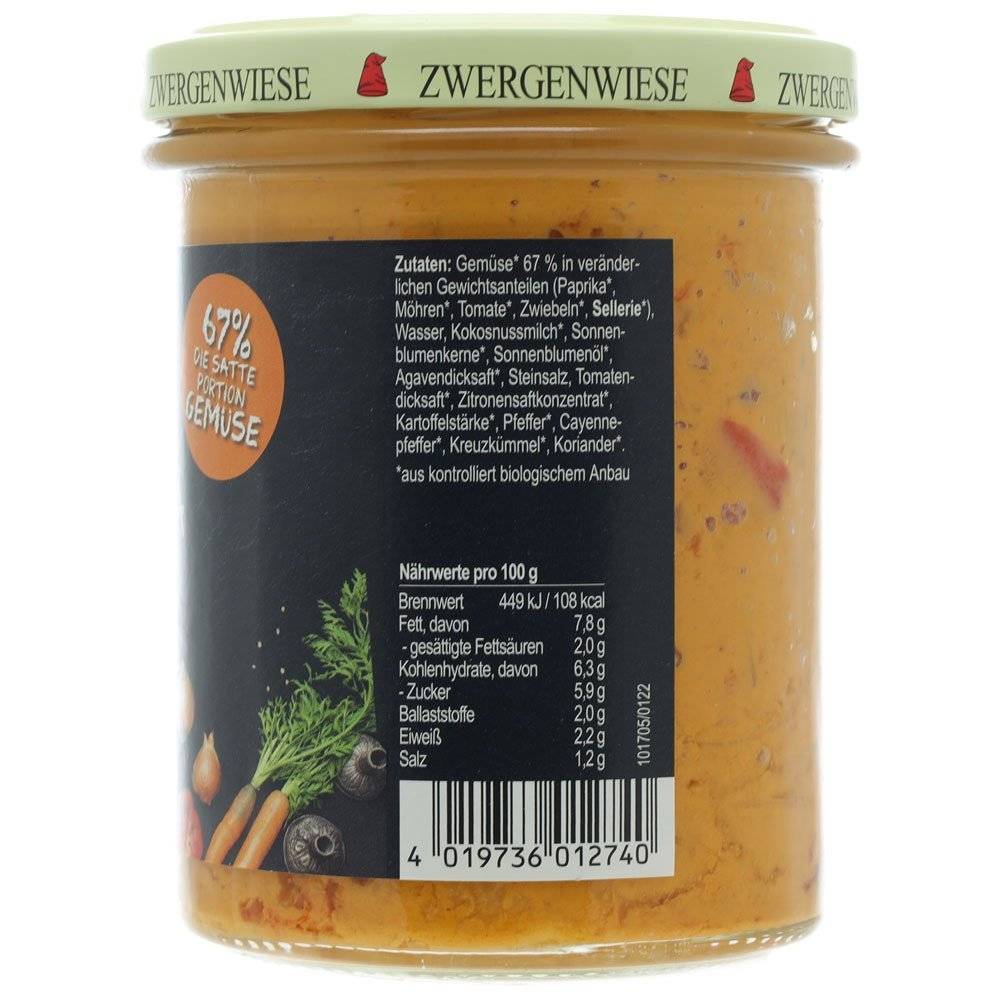 Sos Tikka Masala, fara gluten bio Zwergenwiese, 370g 