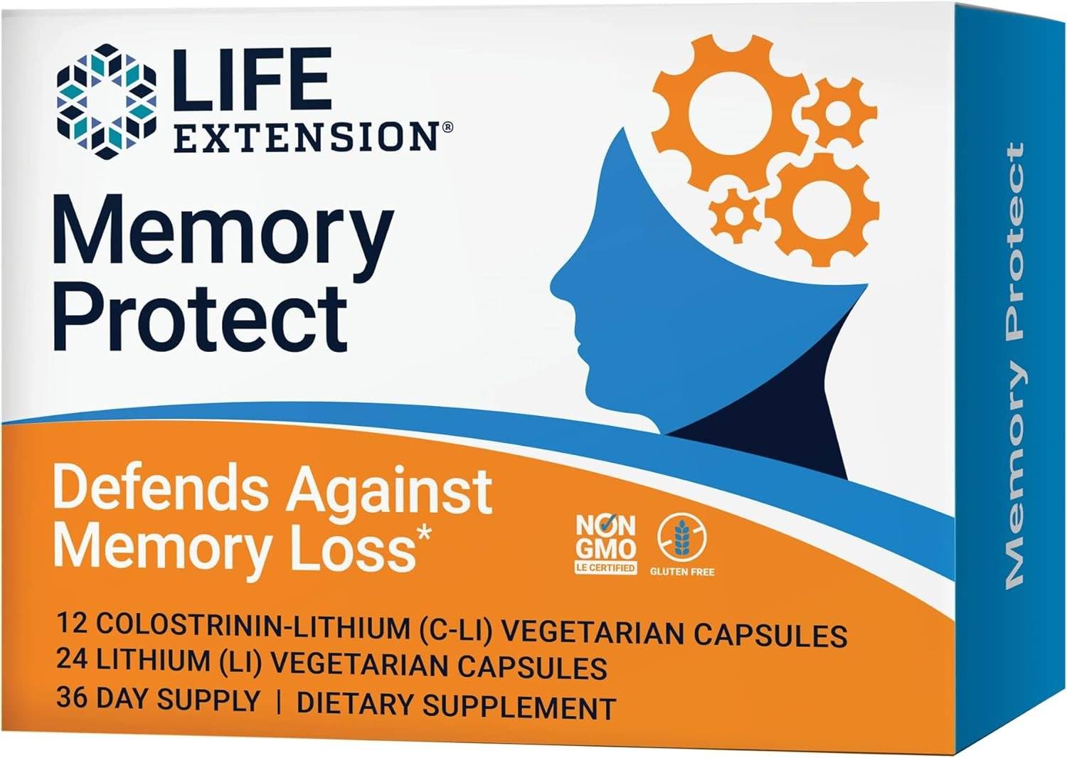 Supliment pentru Memorie, Memory Protect, 36 capsule, Life Extension