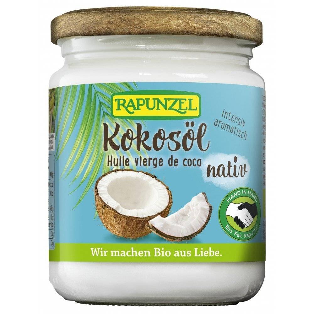 Ulei de cocos virgin bio Rapunzel, 200g