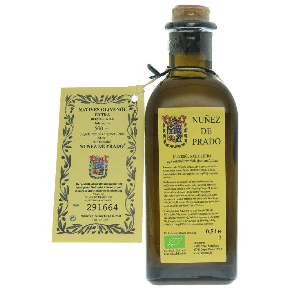 Ulei de Masline Spuma Uleiurilor Extravirgin BIO Nunez de Prado, 500ml