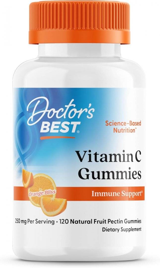 Vitamin C Gummies, 250 mg, 120 jeleuri, Doctor's Best