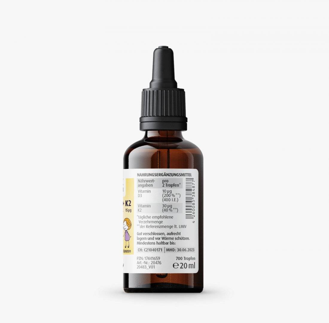 Vitamina D3 + K2 Family Drops - 20 ml, Zein Pharma